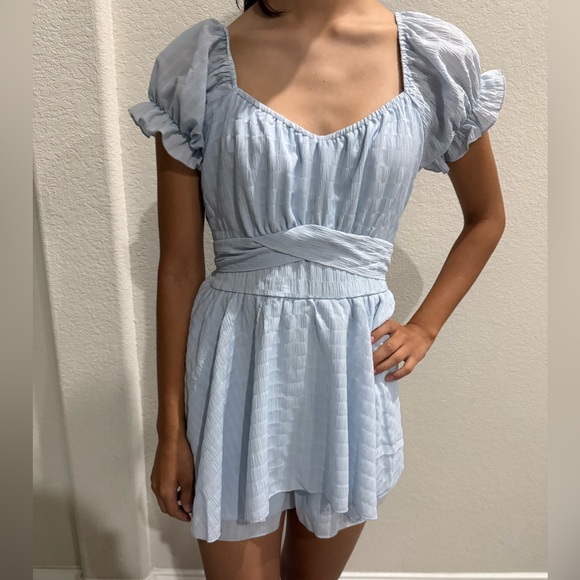 Altar'd State Pants - Altar'd State Light Blue Romper